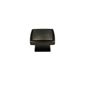 Buton de mobilă negru, cu design antichizat, ideal pentru sertare sau uși mici
